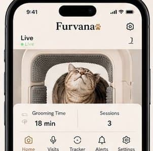 Furvana app showing live camera